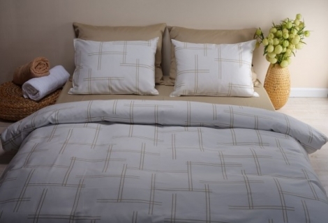 מצעים דגם וינזור לבן 100% כותנה סאטן