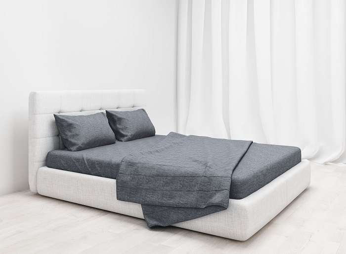 סט מצעים XL זוגי 100% כותנה דגם ראסטי גריי   