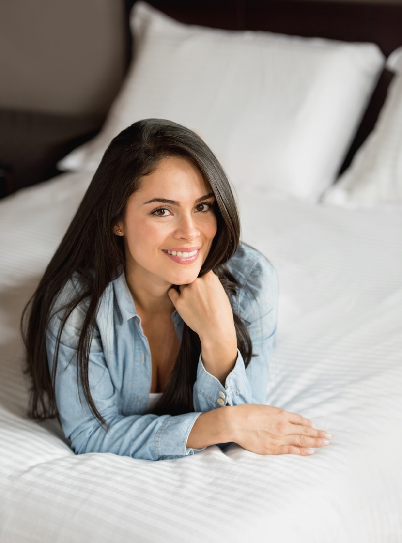  מצעים דגם פסים לבן 100% כותנה סאטן