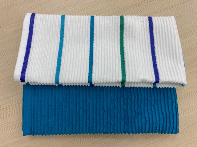 זוג מגבות מטבח  מאיה טרוקיז 