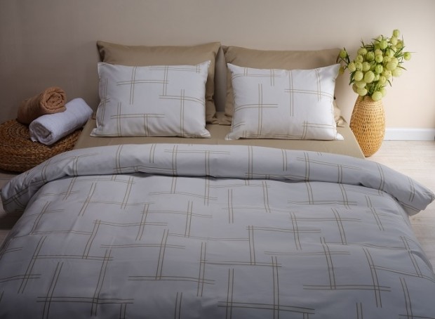 מצעים דגם וינזור לבן 100% כותנה סאטן